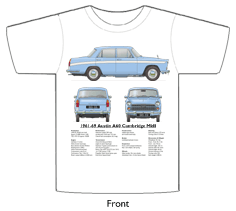 Austin A60 Cambridge MKII 1961-69 T-shirt Front